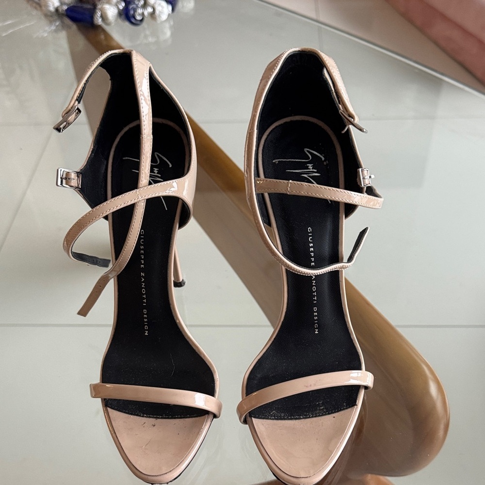 Giuseppe Zanotti Beige Strappy Heels